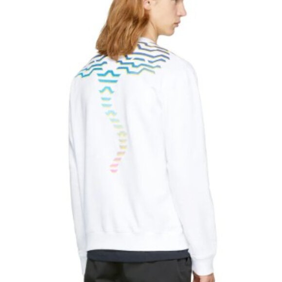 Kenzo Rainbow Geo Tiger Embroidered Crewneck White Auth. Limited Edition - Large - Picture 6 of 11